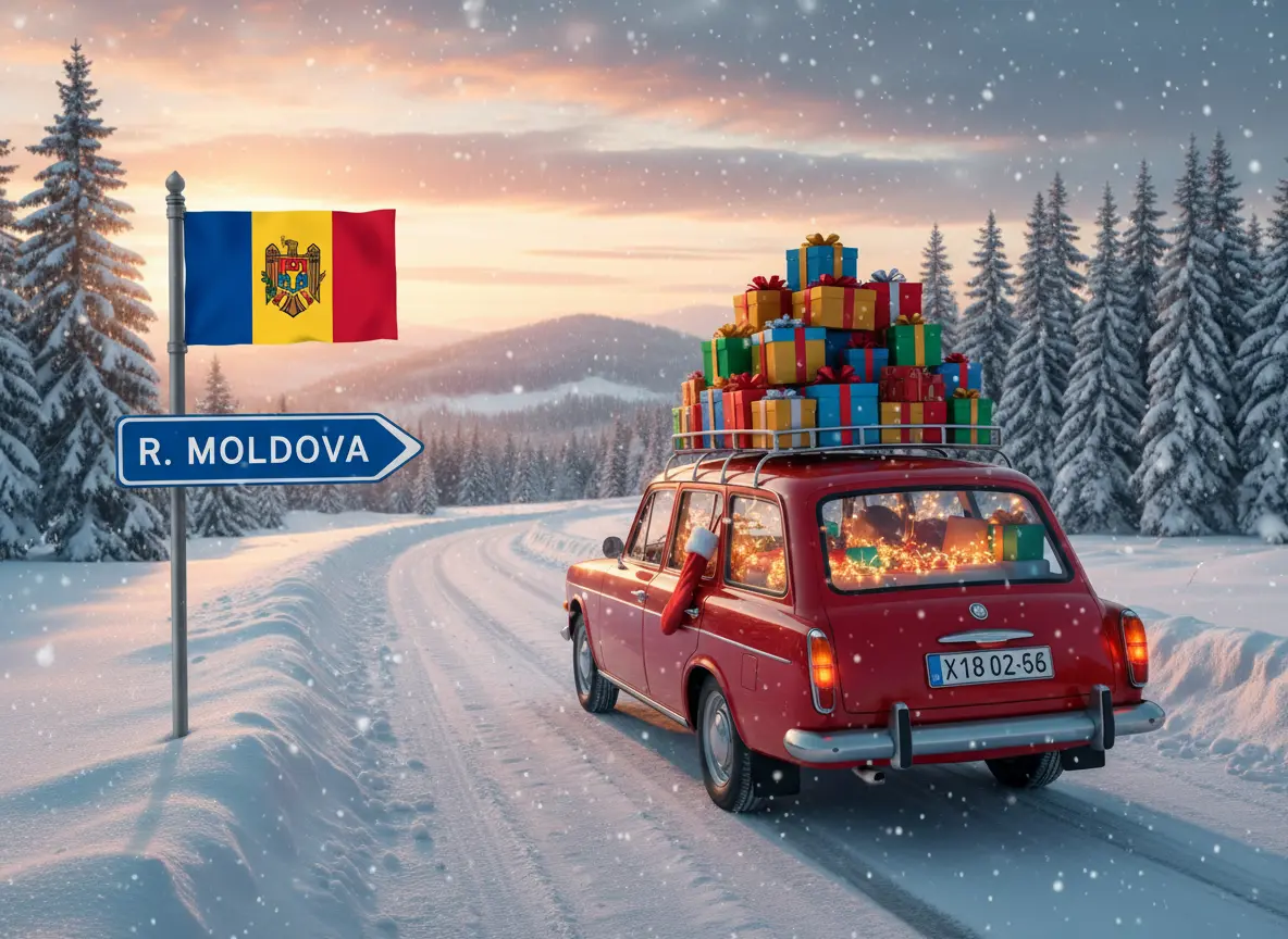 Masina inchiriata OneRide la Aeroport Iasi pentru drumuri rapide spre Republica Moldova de Craciun si Anul Nou pe stil vechi